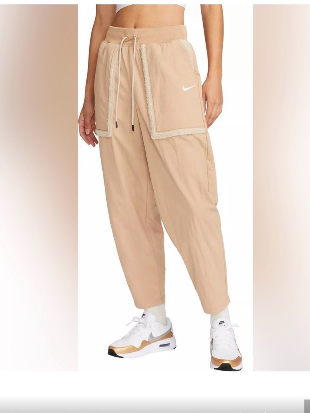 Nike Tan Cargo-Style Jogger Pants